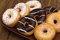 Free glazed donuts image, public domain CC0 photo.