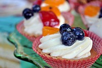 Fruity cupcakes. Free public domain CC0 photo.