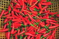 Free hot red chilies image, public domain food CC0 photo.
