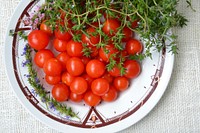 Free cherry tomatoes image, public domain food CC0 photo.