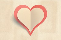 Paper Love Heart, free public domain CC0 image.