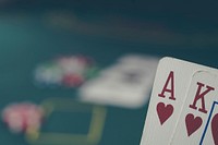 Playing cards, gambliing, casino, poker, free public domain CC0 photo.