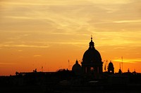 Free sunset in Rome image, public domain travel CC0 photo.