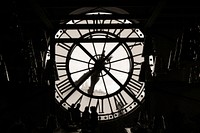 Free window and clock at Mus&eacute;e d'Orsay photo, public domain CC0 image.