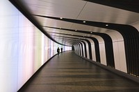 Futuristic Tunnel, public domain CC0 image.