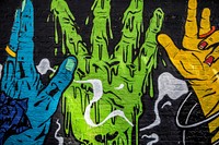 Street Art Hands. Location unknown, date unknown