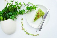 Healthy pistachio cake image, free public domain CC0 photo.