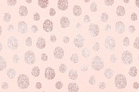 Polka dots pattern rose gold background, animal print design