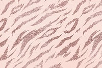 Tiger pattern rose gold background, animal print design