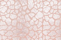 Giraffe pattern rose gold background, abstract animal print design vector