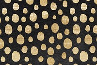Polka dots pattern gold background image, luxury animal print design