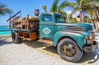 Old Ford truck, Cozumel island, Mexico, 03/08/2017.