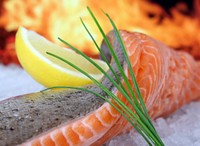 Free salmon fillet image, public domain food CC0 photo.