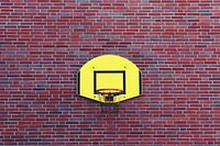 Free basketball goal closeup photo, public domain sport CC0 image.