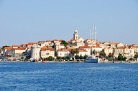 Free Korcula, Croatia skyline photo, public domain travel CC0 image.