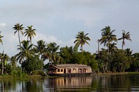 Free house on boat image, public domain house CC0 photo.