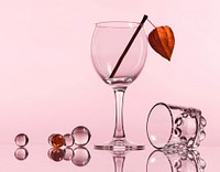 Free luxurious wine glass image, public domain food CC0 photo.