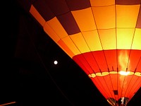 Hot air balloon in the sky photo, free public domain CC0 image.