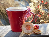 Free Christmas coffee image, public domain drink CC0 image.