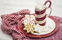 Free Christmas hot chocolate image, public domain CC0 photo.