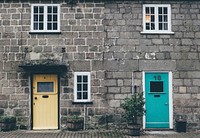 Free home facade photo, public domain residence CC0 image.