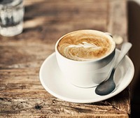 Free coffee in a cup image, public domain drink CC0 image.