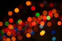 Free colorful bokeh lights image, public domain CC0 photo.