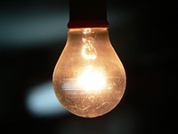 Free light bulb public domain CC0 photo.