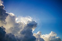 Free cloudy sky image, public domain view CC0 photo.