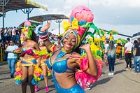 Dancers at Cartagena Carnival, Colombia - 17 November 2018