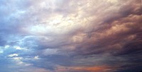 Clouds with blue sky background, free public domain CC0 photo.