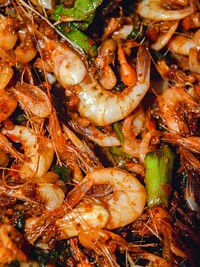 Free spicy shrimp dish image, public domain food CC0 photo.