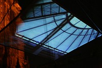 Free glass roof photo, public domain architecture CC0 image.