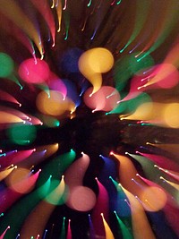 Colorful light bokeh, free public domain CC0 photo