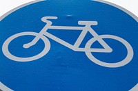 Free cycle sign image, public domain sign CC0 photo.