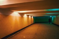 Dark tunnel, free public domain CC0 image.