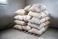 Free stack of sacks image, public domain warehouse CC0 photo.