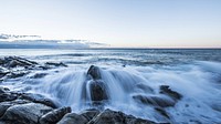 Water texture, waves, beach scenery photo , free public domain CC0 image.