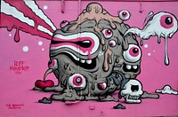 Buff Monster 2015, The Bushwick collective, graffiti art in Brooklyn, New York - 02/12/2017