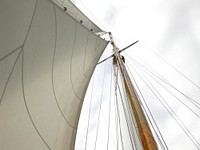 Free view directly upwards of a sailboat mast  image, public domain CC0 photo.