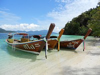 Free Thai beach image, public domain travel CC0 photo.