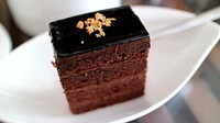 Free chocolate cake photo, public domain food CC0 image.