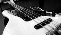 Free electronic bass guitar image, public domain musical instrument CC0 photo.