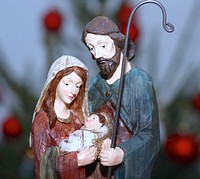 Free Christmas nativity image, public domain celebration CC0 photo.