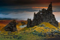 Mountain range panoramic landscape photo, free public domain CC0 image.