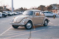 Volkswagen beetle car. Location Unknown. Date Unknown.