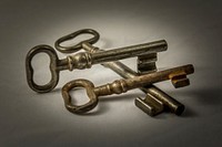 Vintage key. Free public domain CC0 photo.