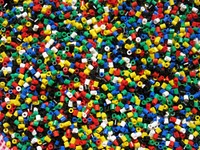 Plastic beads, free public domain CC0 image.