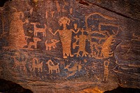 Free ancient painting on cave rock image, public domain texture CC0 photo.
