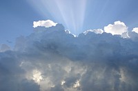 Free cloudy sky image, public domain view CC0 photo.